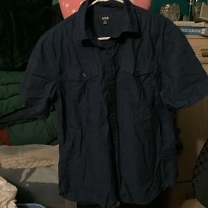 Apt 9 Shirt Men’s Blue Button Down  Size M